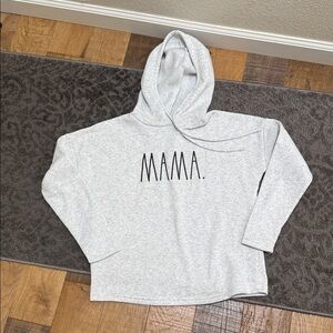 Rae Dunn Light Heather Gray Hoodie with Branded Tag